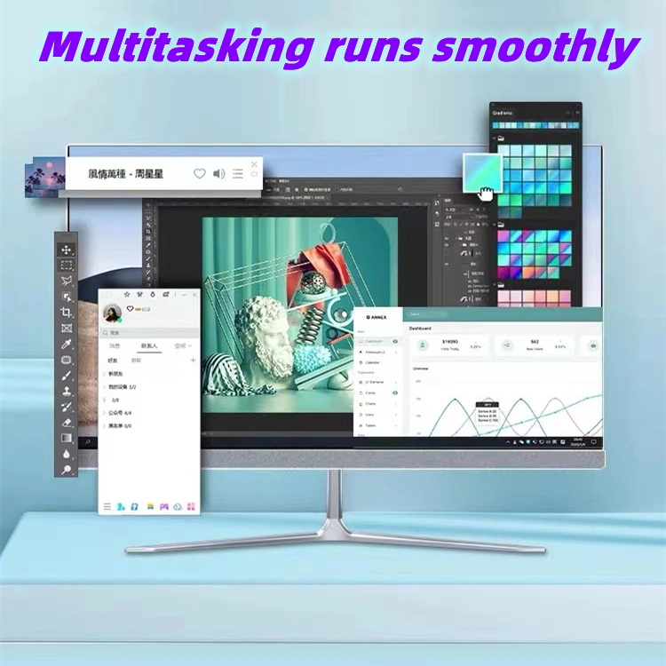 Wholesale/Supplier OEM ODM 21.5 24inch Bulk Portable Computer All in One PC Monitors Desktop Monitor