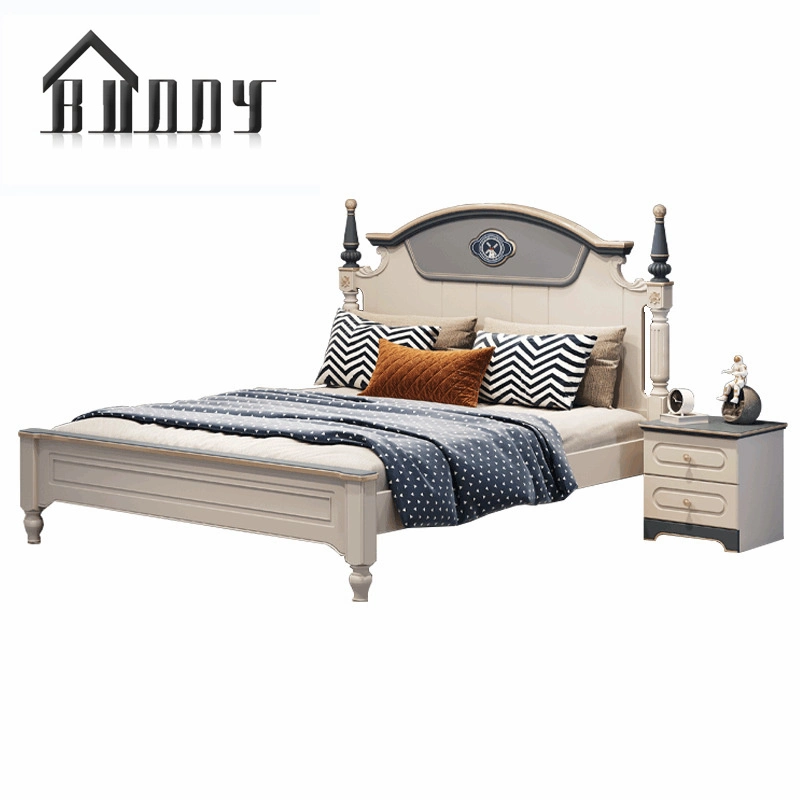 تصميم حديث أثاث منزلى غرفة نوم مراهقة مكونة من سرير خشبى مفرد سرير الأطفال