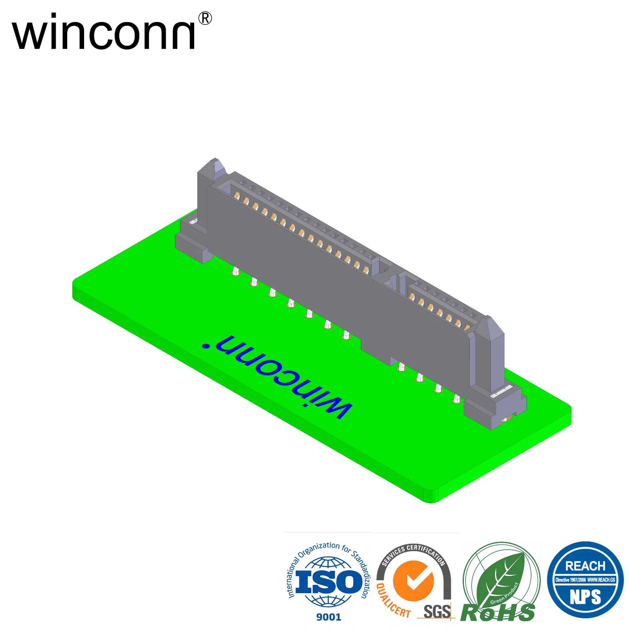 9.10mm 22p SATA Socket; SATA 22p H=9.10mm; 22p H=9.10mm SATA