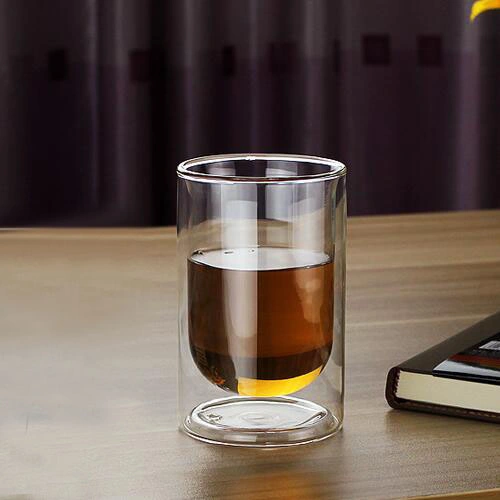 Orosilicate Glass Milk Cup Pyrex Coffee Glass Double Wall Coffee Mug