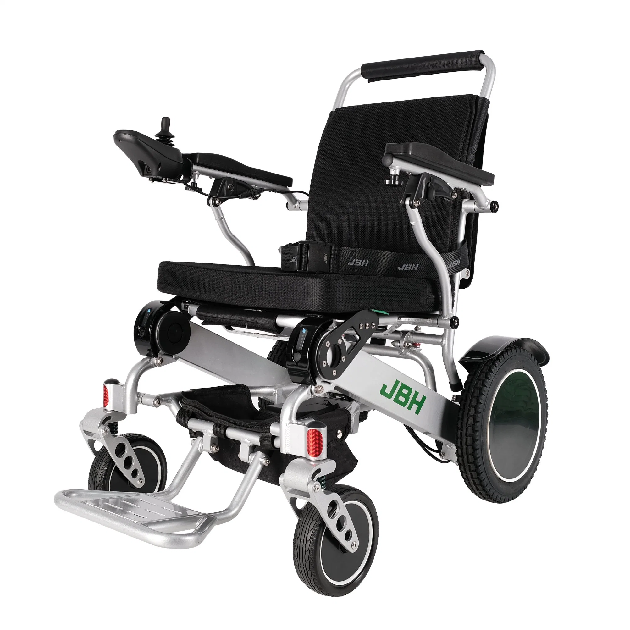 Fauteuil roulant électrique pliable aluminium fauteuil roulant léger avec batterie au lithium