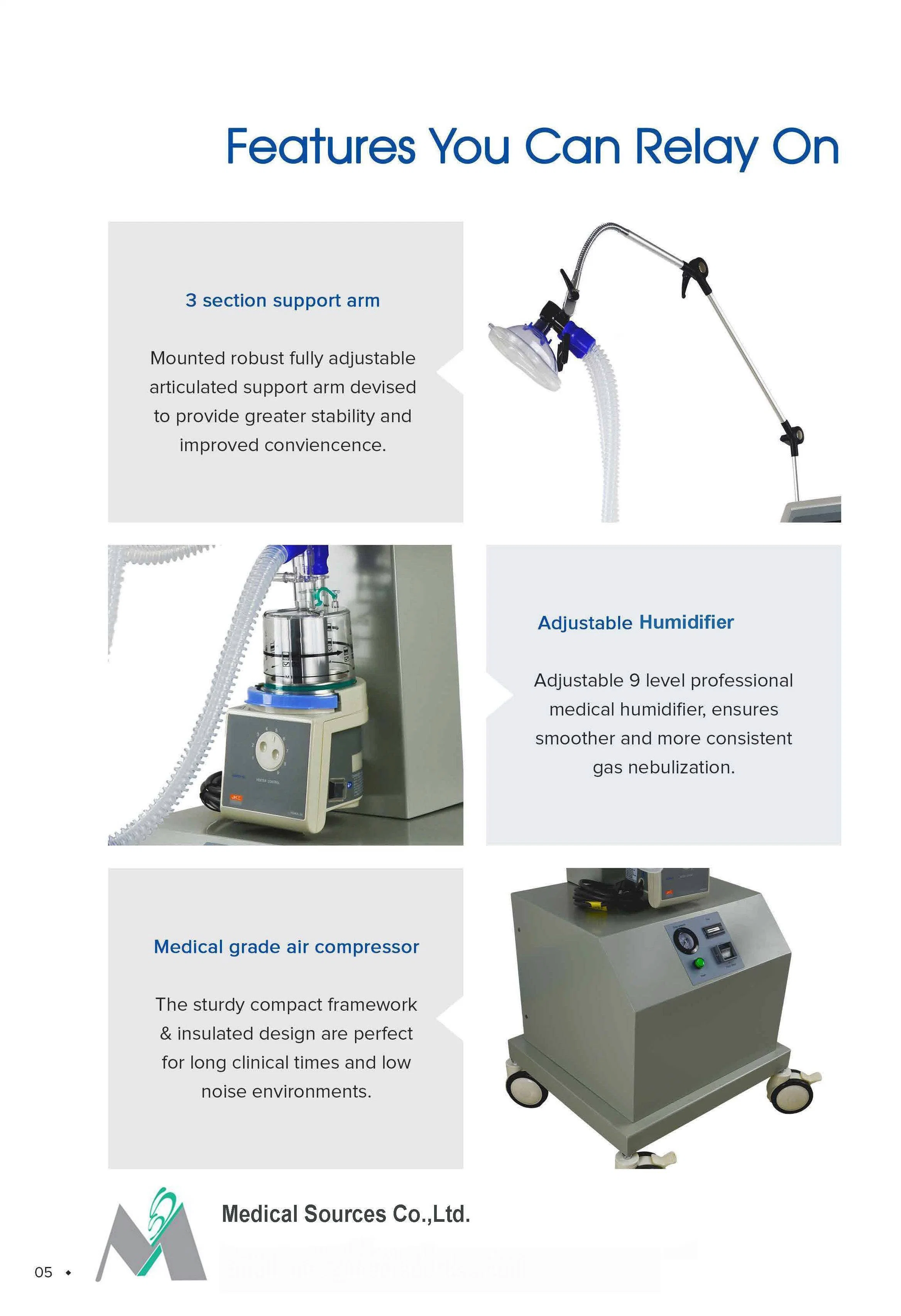 (MS-S400A) respirador para bebés con máquina de CPAP médica