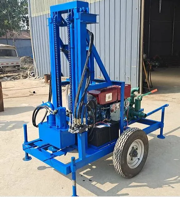 Portable 100m Hydraulic Diesel Water Well Drilling Rig