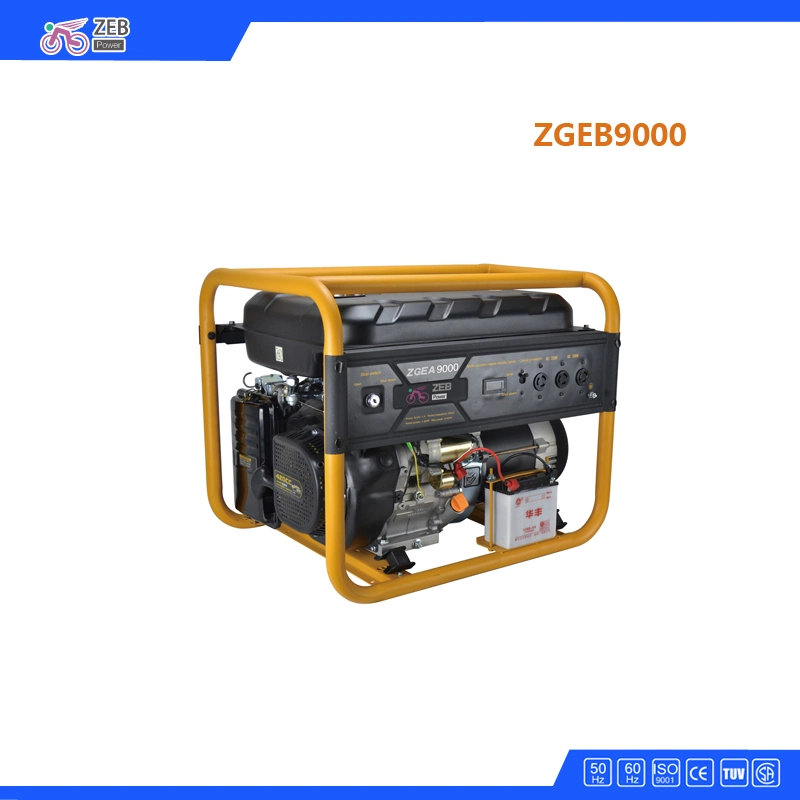 8kw Single Phase Tri-Fuel Portable Gasoline/Natural Gas/LPG Generator Zgeb9000