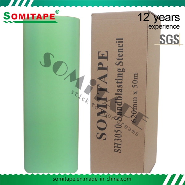 Somitape Sh3200 Super Thick Easy Release Sandblasting Stencil with No Residue