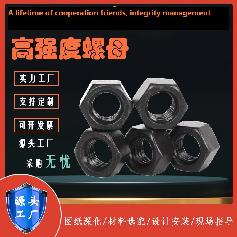 Heavy-Duty Black Galvanized Corner Nuts