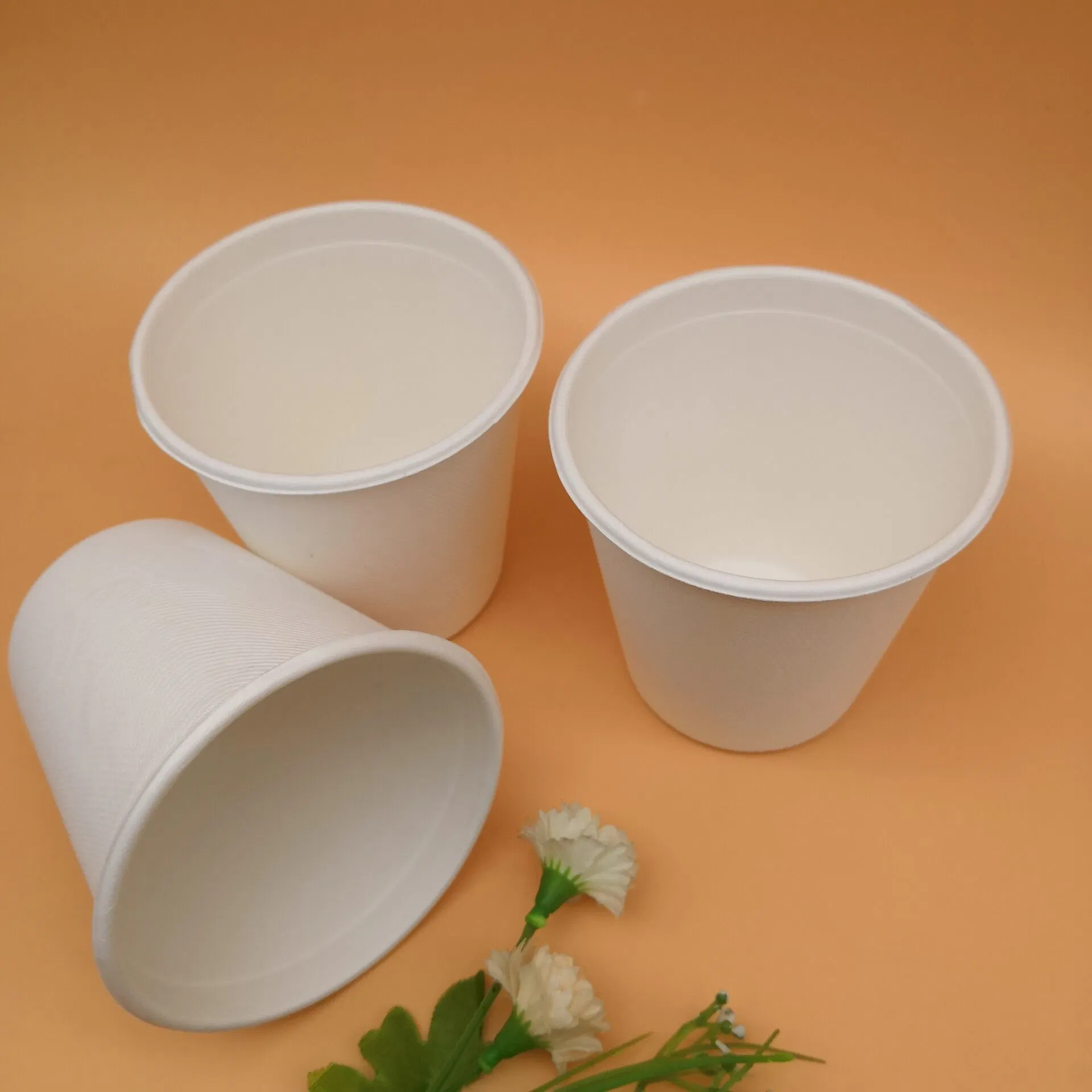 Hochwertige Zuckerrohr Papier Einweg dekorative 12oz Glas Tasse Produkt