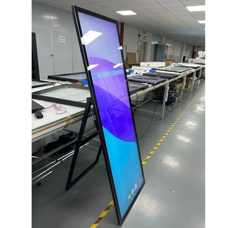 Digital Signage Display Indoor LCD Portable Poster Advertising A Board شاشة العرض