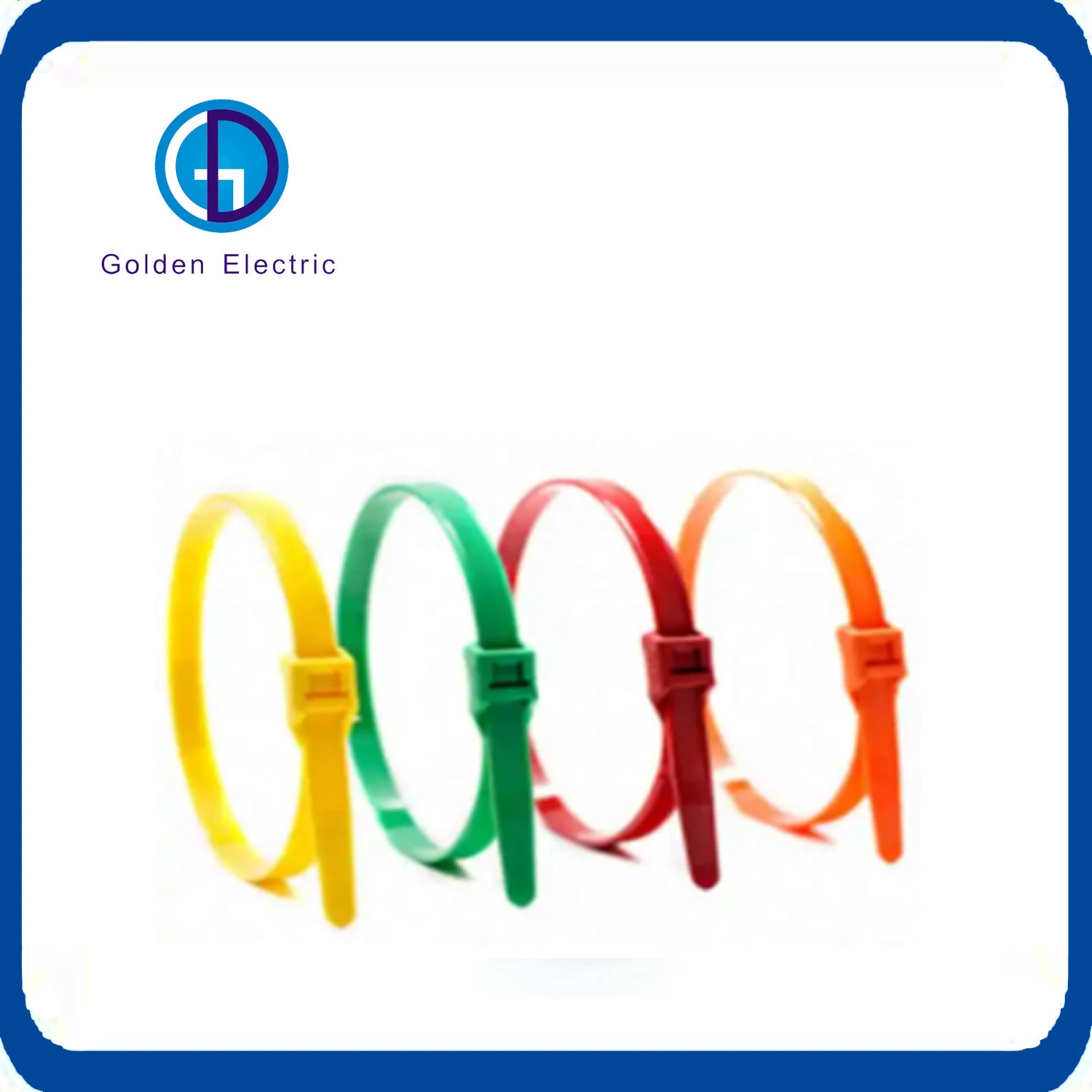 Colored Soft Releasable Self -Locking Type Plastic Cable Ties Nylon Zip Ties