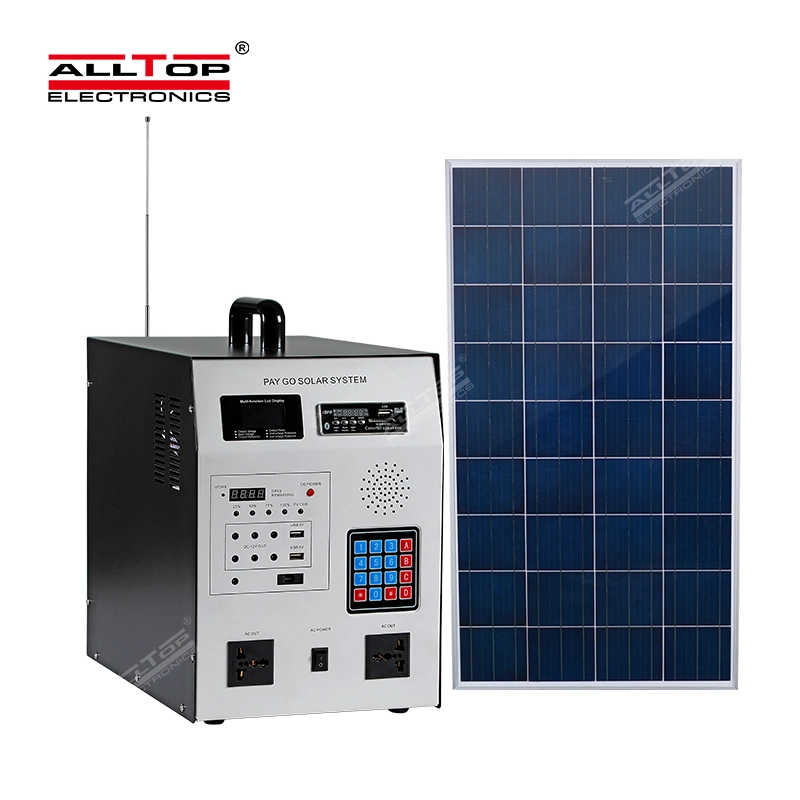 Alltop House Electricity DC / AC Energy Hybrid Cells off-Grid Portable Systems Panel for 120/ 240V 60Hz Home off Grid LiFePO4 PA