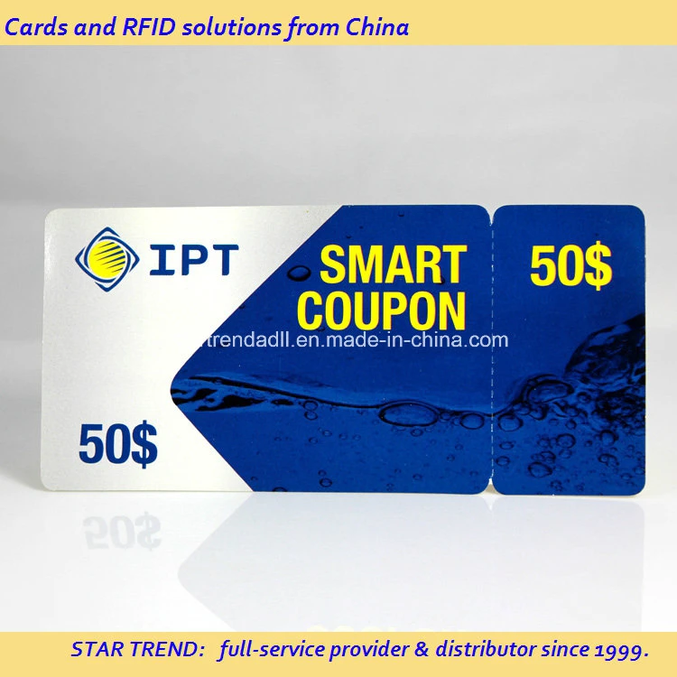 PVC/Pet/Paper Barcode Card Customized Cmyk Printing