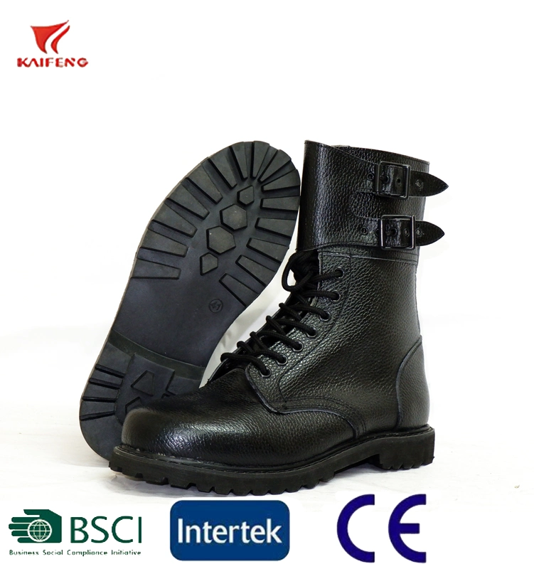 French Military Style Buckles Ranger Leather Boots