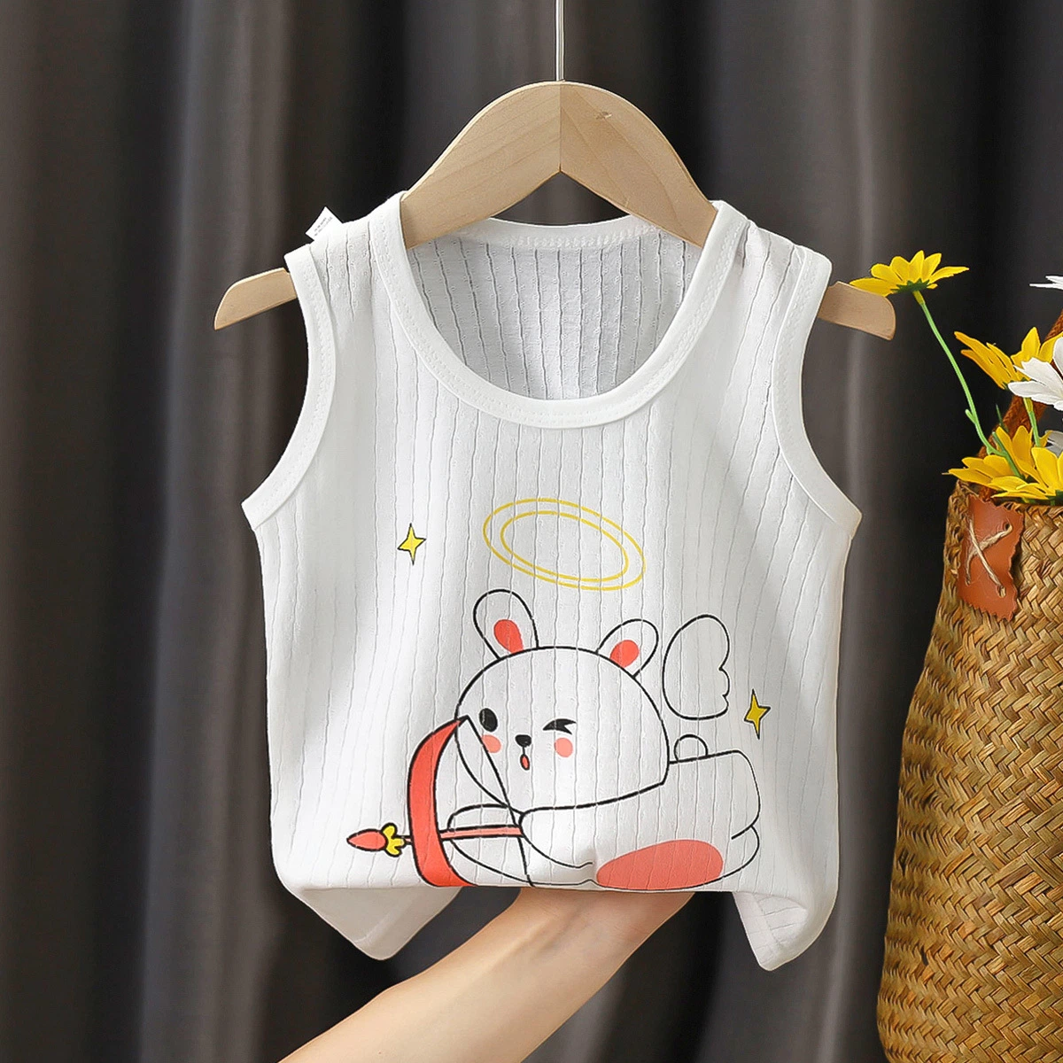 Children's Clothing Class a Pure Cotton Children's Sling Baby Inner Wear