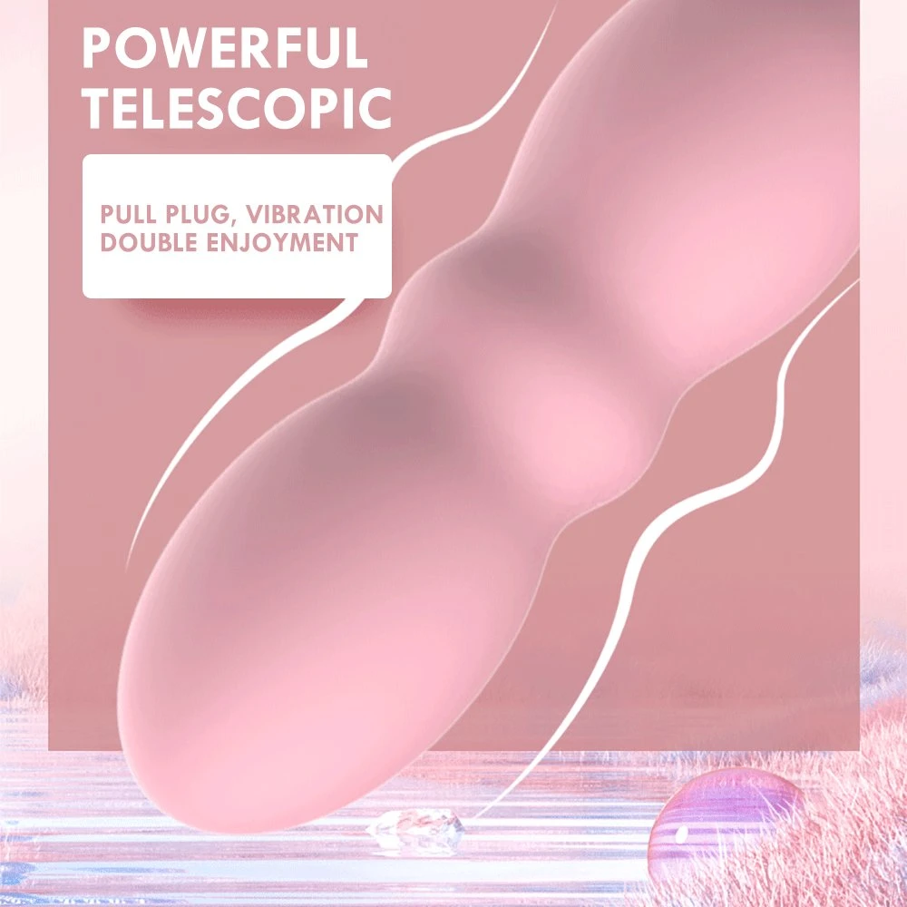 Женская мастерурбация G-Spot vagina Stimulator Носибимое вибрирование Кегель Pussy Телескопический дильдо-вибратор