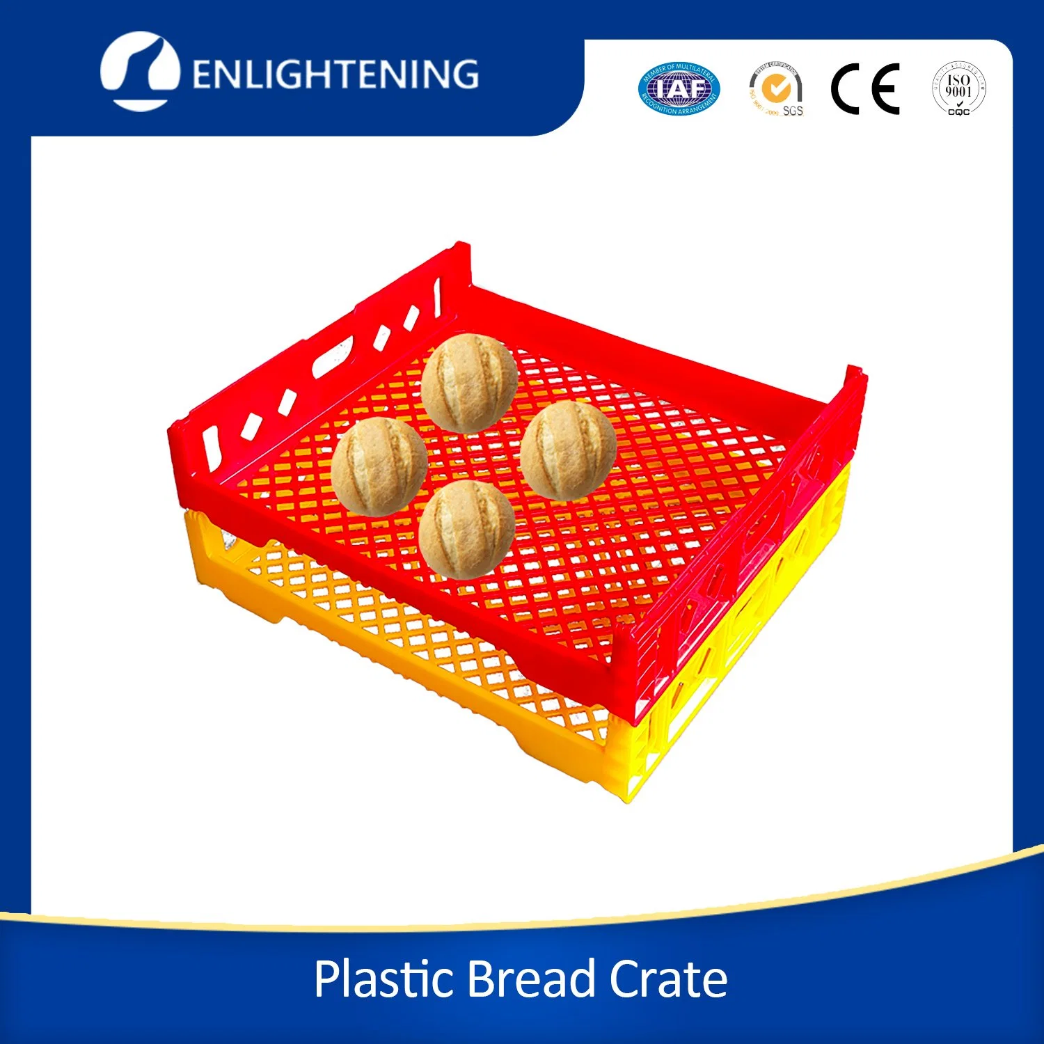 Bakery Factory Use Crates/Plastic Stackable Bread Tray/Bakery Store Pallet Tray for Bread/Plastic Crates Manufacturers/Australian Bread Crates for Bread Bakery