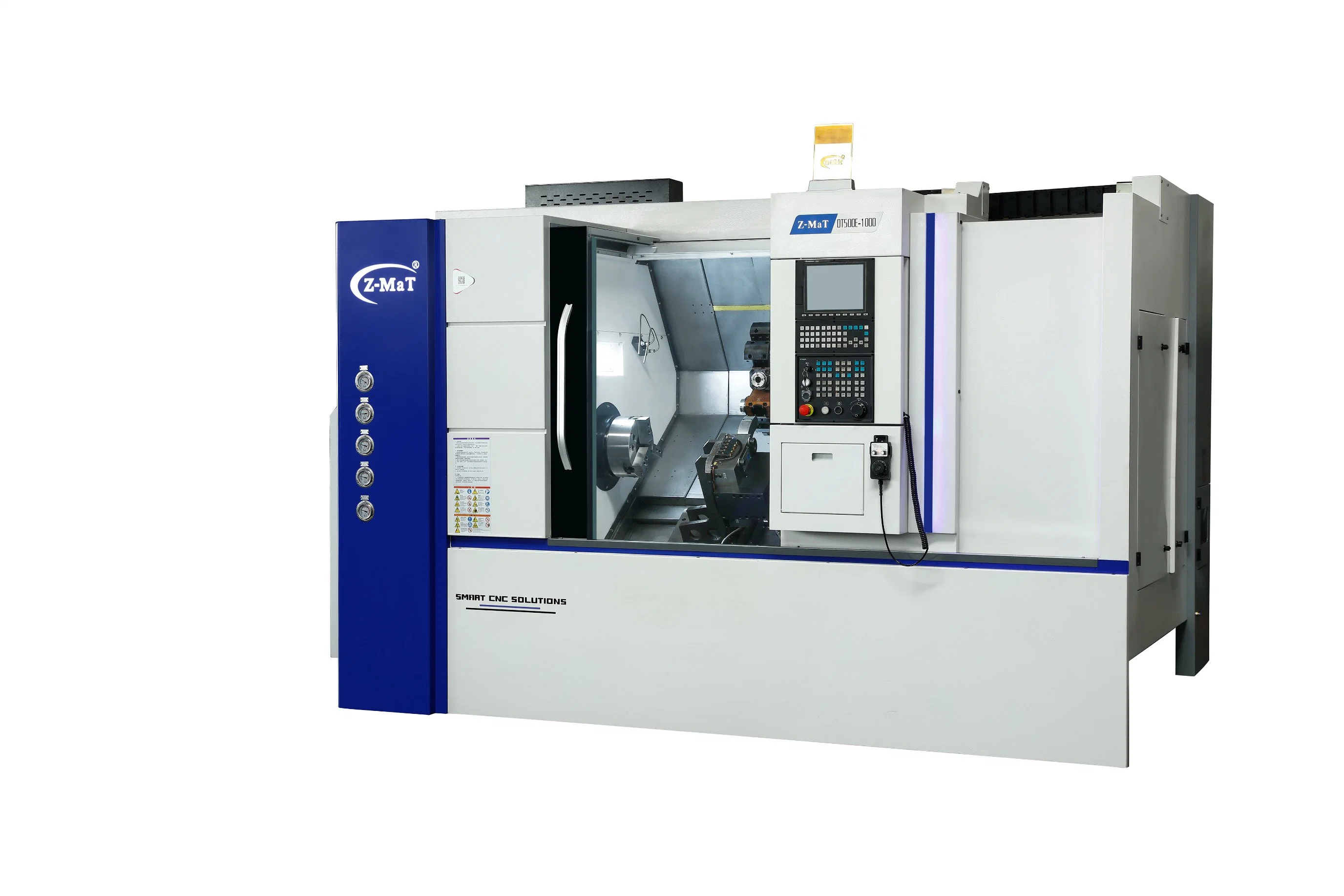 Máquina CNC de cama inclinada/Torno CNC/Torno de precisión de banco/Máquina de torneado CNC (Z-MaT DT500E)
