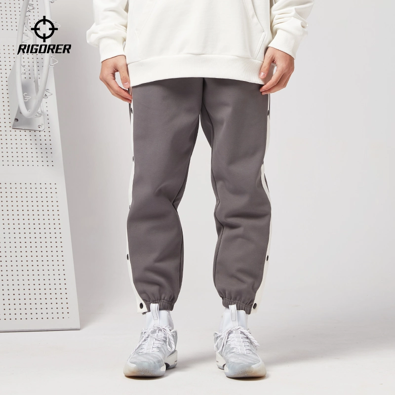 Full- Open Button Pants Light Weight Tracksuit for Men Light Weight Sports Waistband Basketball