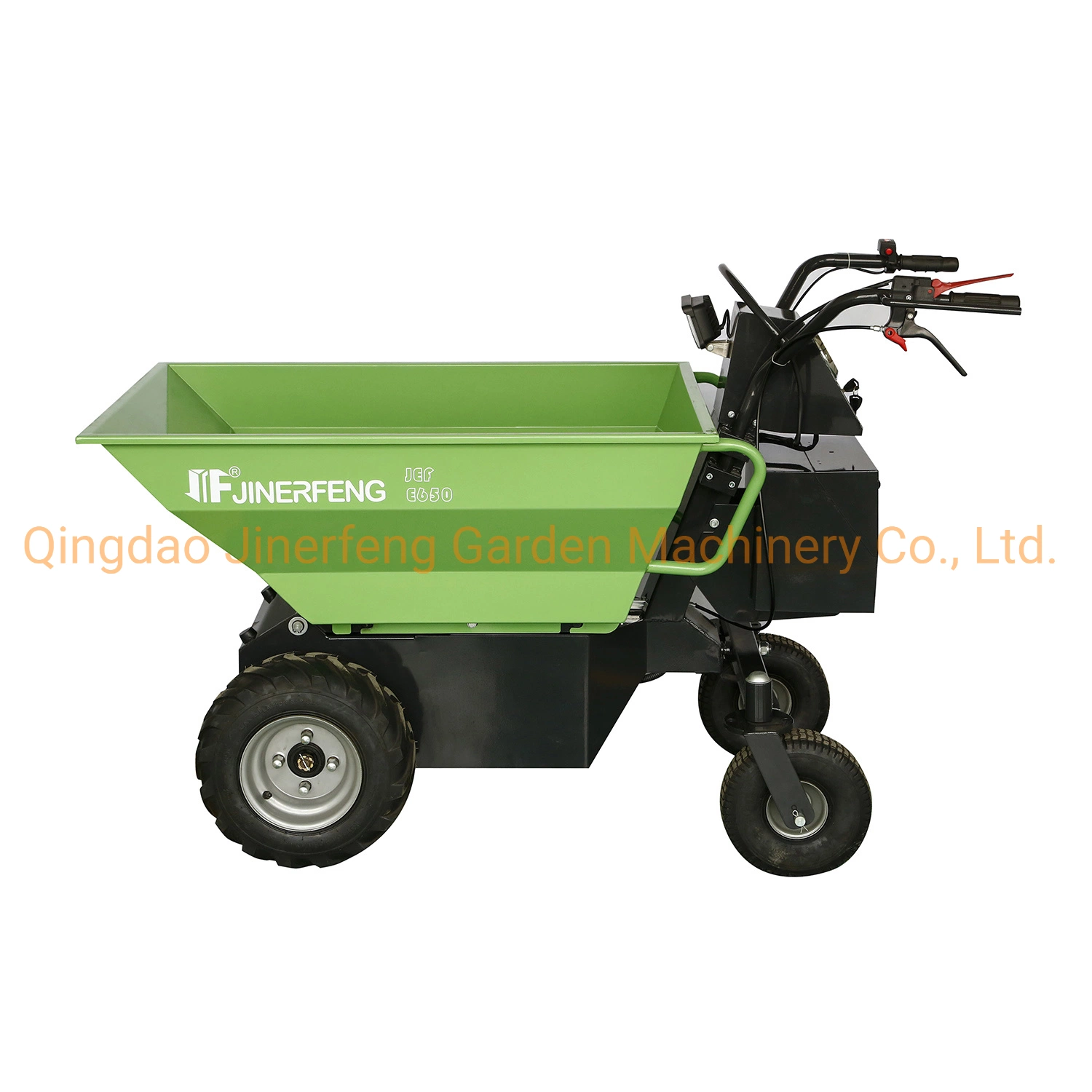 Elektrische Rad Mini Loader Power Barrow Dumper Hydraulic Tipping 500kgs Transportwagen Mit Schwerer Ladung