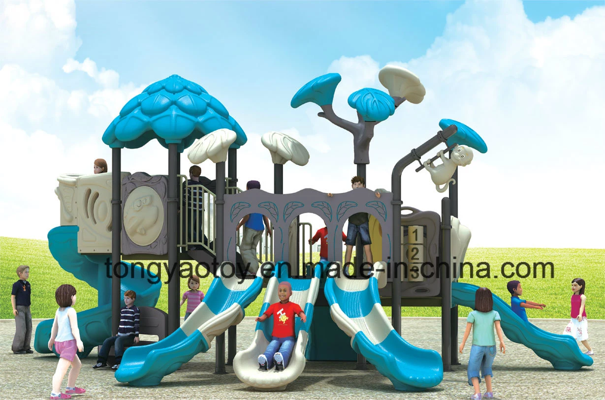 China Low Price High quality/High cost performance Plastic Slide Outdoor Preschool Adventure Playground Equipment for Children (TY-70232)