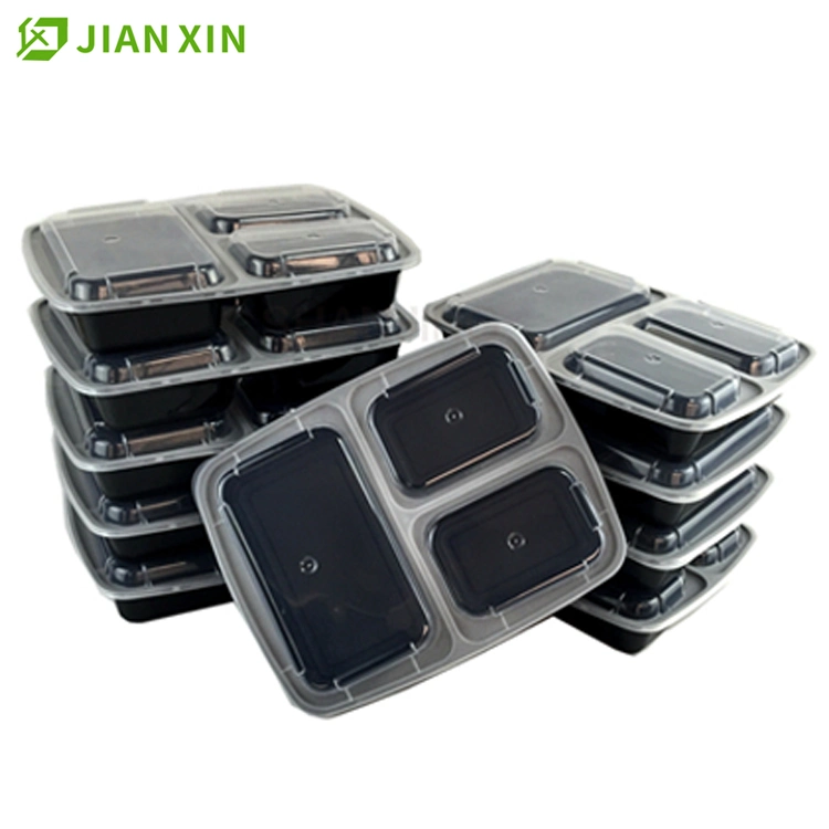 Eco-Friendly Biodegradable Takeaway Disposable Plastic Meal Prep Food Container with Lids