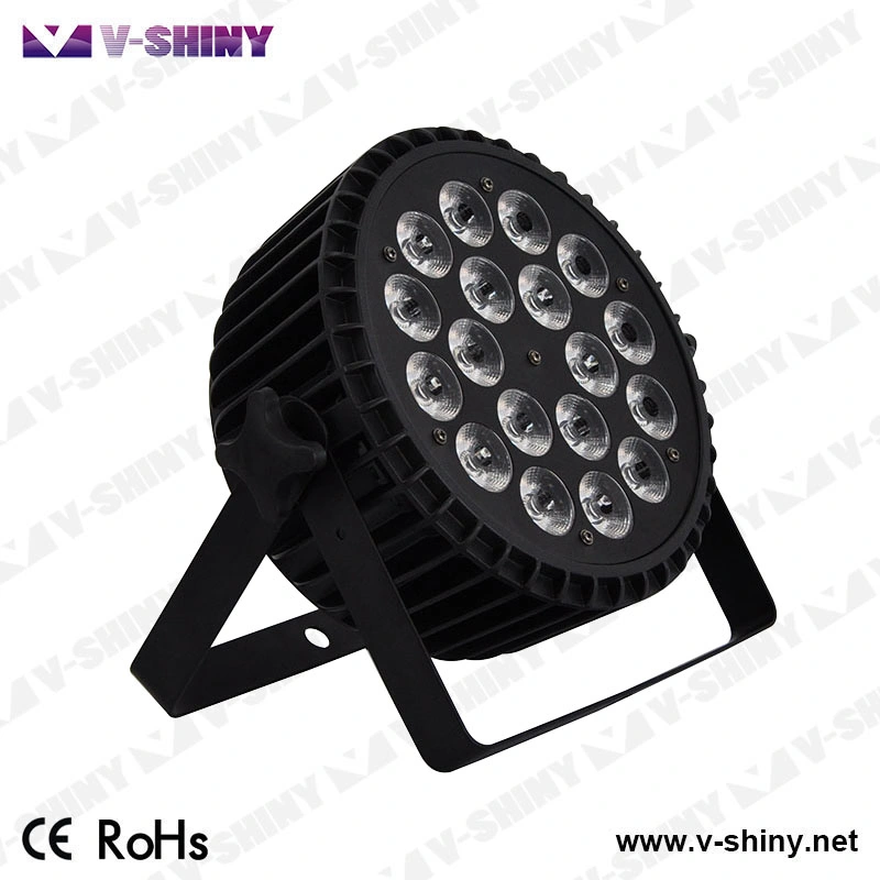 RGBW 4in1 Flat LED PAR Can 64 DJ Stage Lighting