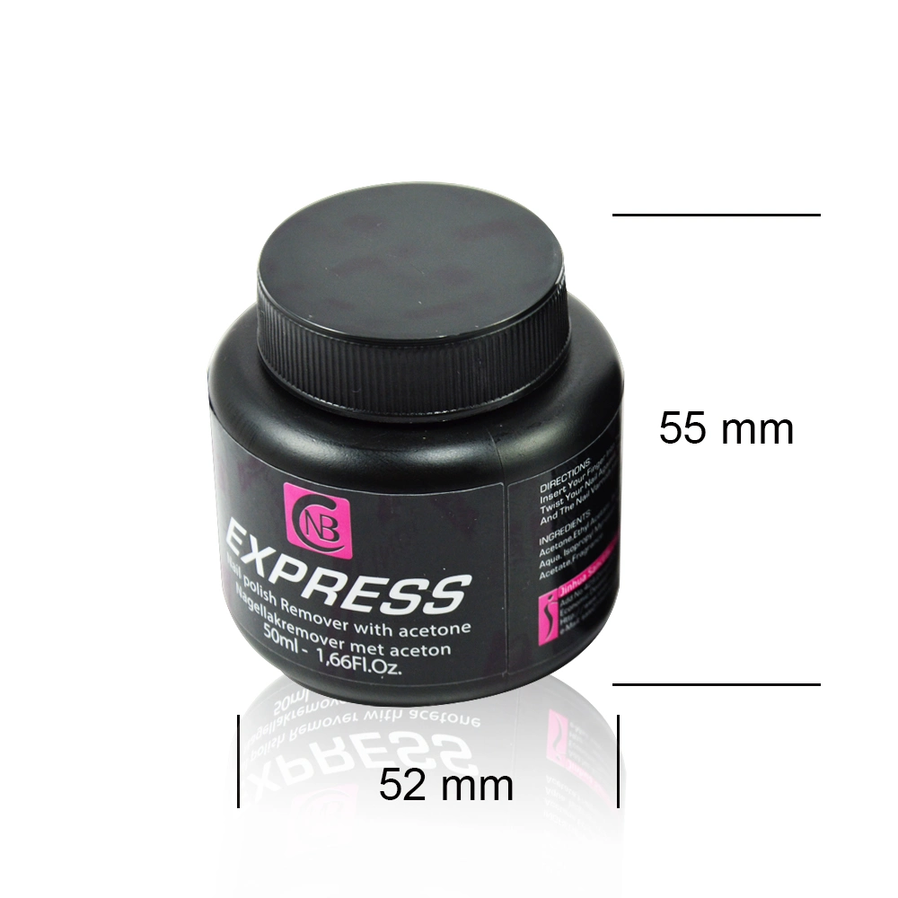 Dissolvant pour vernis à ongles avec éponge, sans acétone, 50 ml.