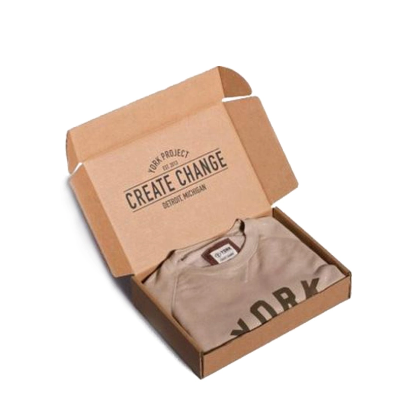 Corrugated Box Packaging Kraft Paper Mailer Shipping Box for Clothing