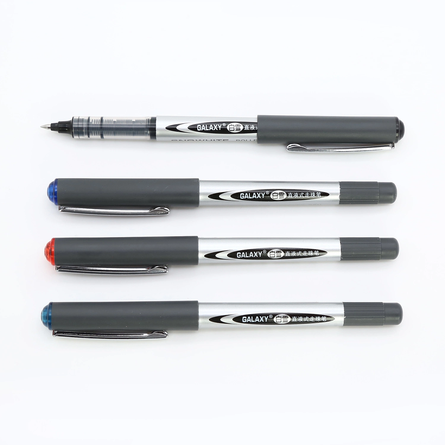 Stationery Office Supply OEM ODM 10 Colors Dyebase Ink Metal Clip Classic Design Roller Ball Pen