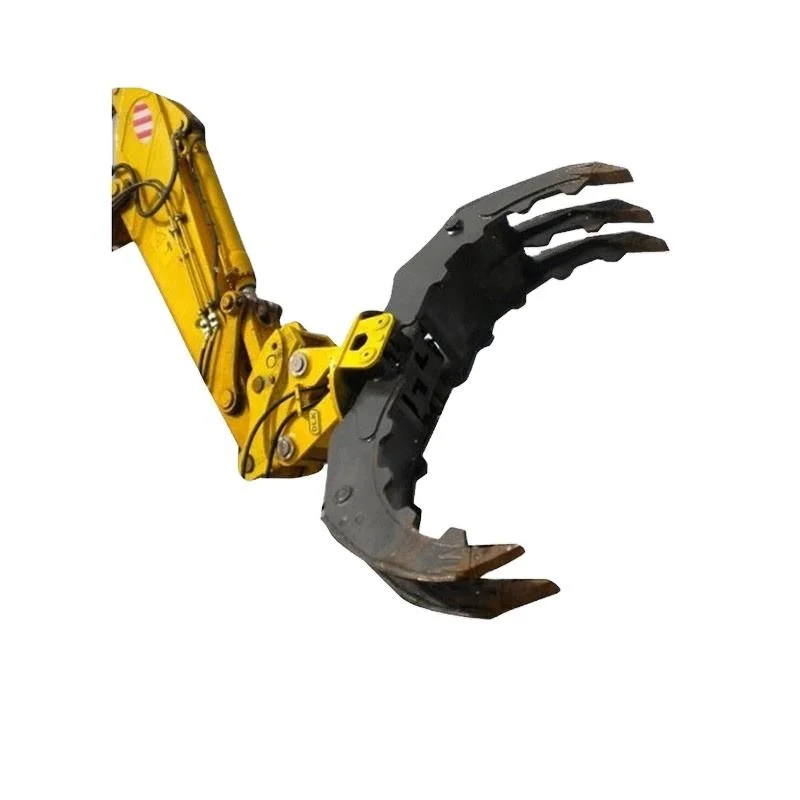 Hydraulic Stone Grapple Rotary Log Grab Excavator Attachment Hydraulic Wood Stone Grapple