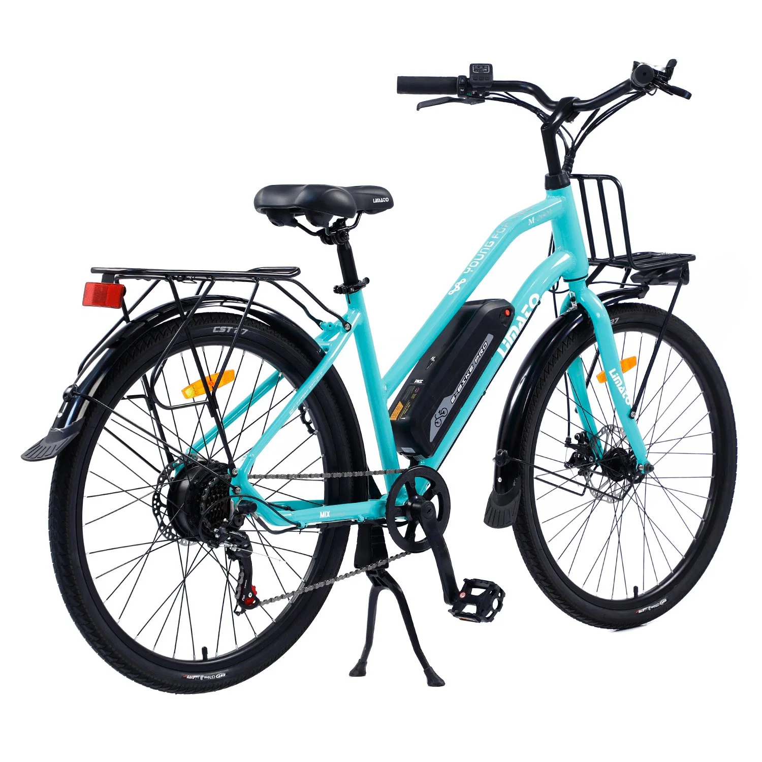 26 Inch Aluminum Alloy Electric City Bike Lithium Power Ebike for Women