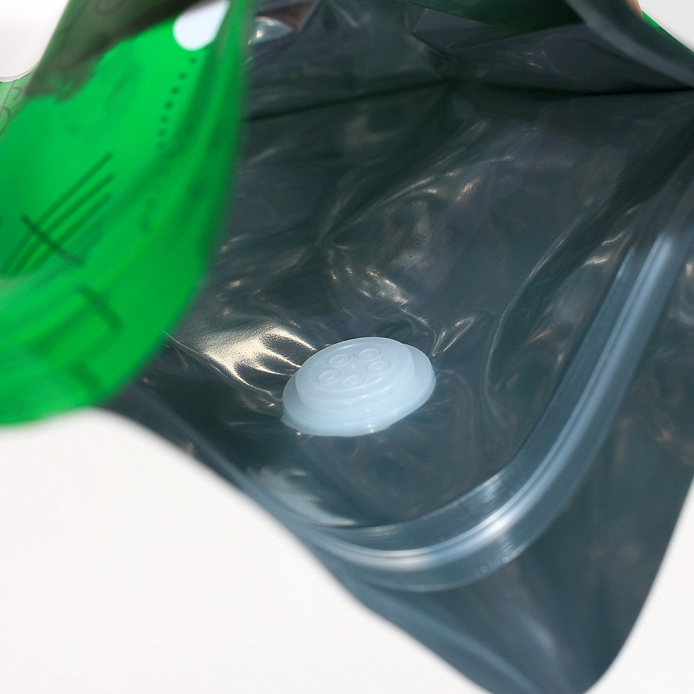 Sac à bandoulière en plastique spécial pour l'emballage du café de qualité alimentaire Sac d'emballage en ziplock avec valve en plastique sac cadeau de Noël Sac à café à thème