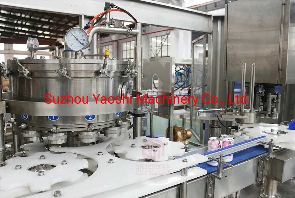 Automatic Can Filler and Seamer Machine Juice/Cola/Beverage Filling Canning Line