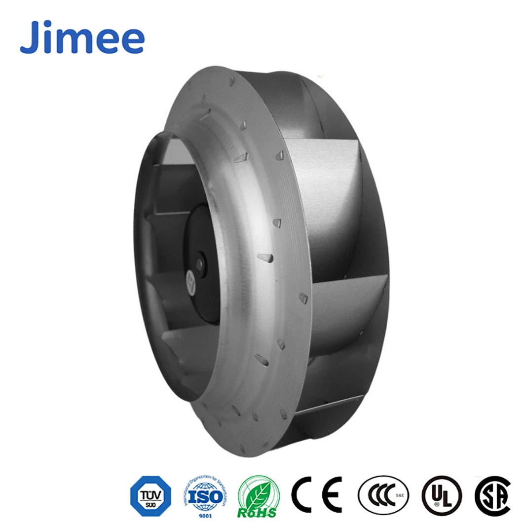 Jimee Motor China High Pressure Blower Manufacturers Jm140d2b1 67 (DBA) Noise Level Ec Centrifugal Fans Wall Mounted DC Axial Cooling Fan for Air Conditioner