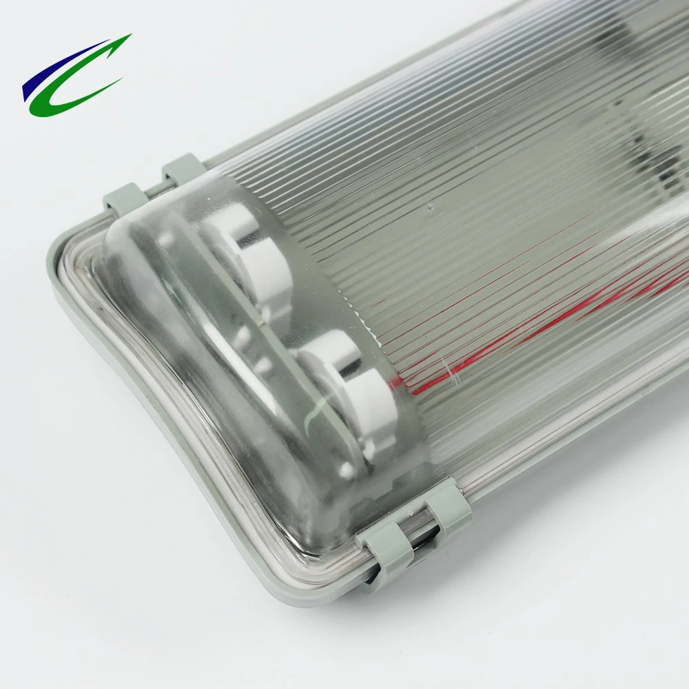 IP65 T8 Fluorescent Light Fixture Cover 2X58W T8/T5 Housing LED Tri-Proof Light Outdoor LED Lighting