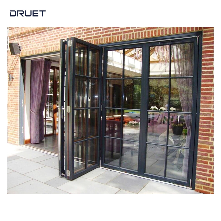 Nfrc As2047 Standard Internal External Aluminium Bi Fold Balcony Patio Door