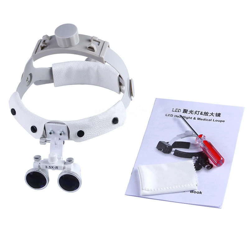 Herramientas portátiles Head-Mounted Dental Spotlight Lupa aprobado CE