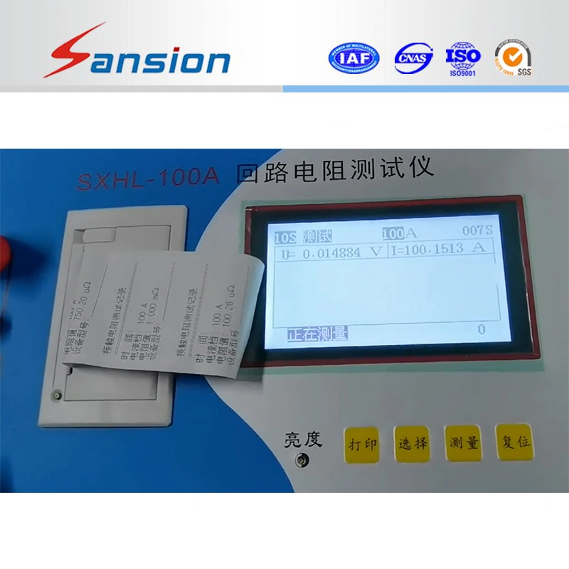 200A IEC62271 Portable Certificación Contacto Medidor de resistencia de bucle/ 200un Micro Probador Ohm