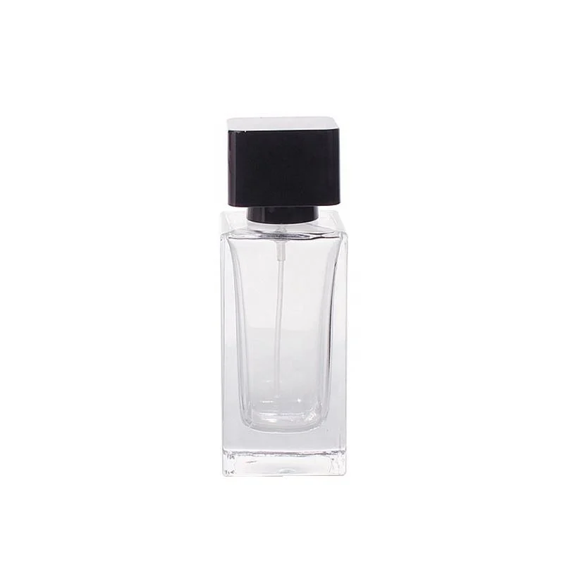 Retângulo quadrado Perfume Vidro Mist Atomizador garrafa spray 30ml 50ml 100ml