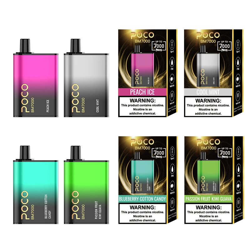 Japan Zbood Cokbar Zetta Cool Mint Kiwi Passion Guava Qbm 10000 V3 Pod Vape Ecigs Poco Bm7000 Puff Dispsoable Vape