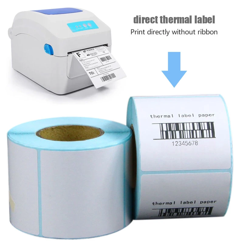 Wholesale/Supplier Thermal Self-Adhesive Label 58*40mm 600PCS Thermal Paper Label Roll