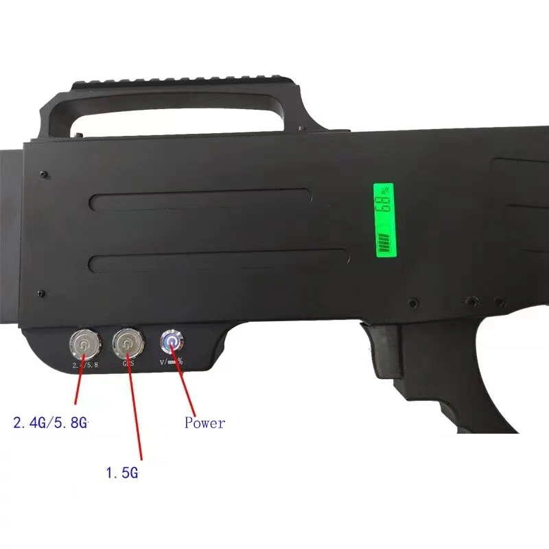 Pulverización de sal de la resistencia anti-polvo blanco huelga mando impulsional Jammer inteligente de la señal de la defensa de la pistola Anti Drone proteger