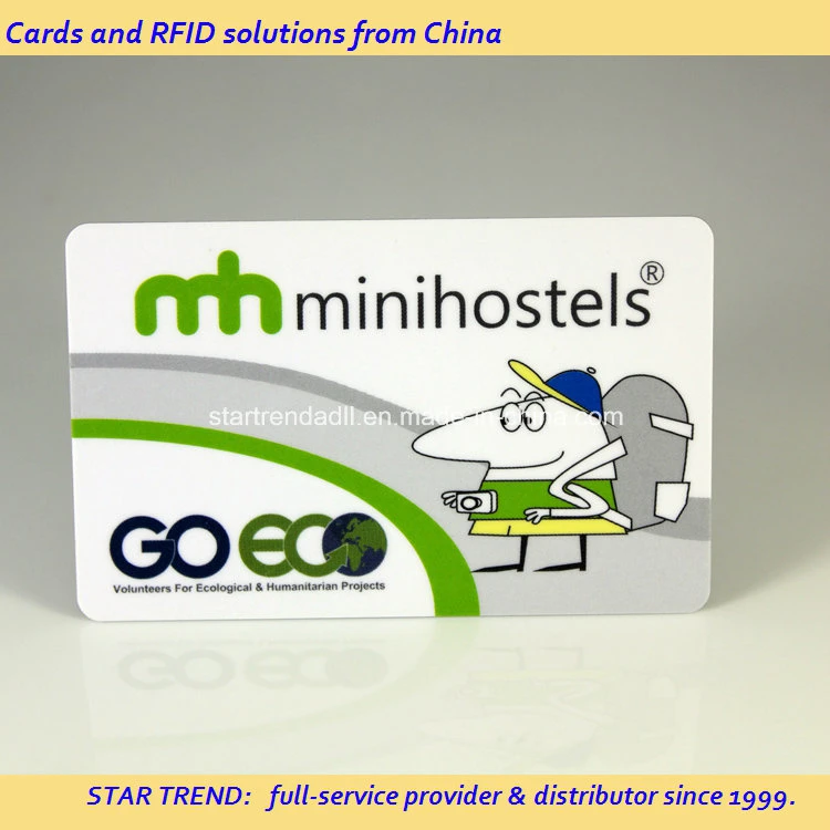 Cartão RFID material PVC plástico etiqueta da placa de bloqueio de teclas com impressão perfeita