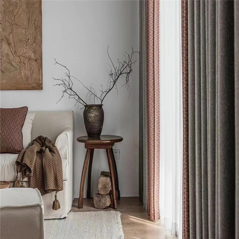 Hot Wholesale High Quality Polyester Curtains Window for The Living Room Fabric Home Textile