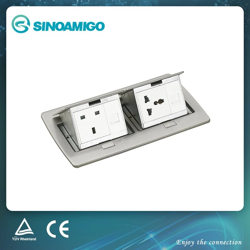 Double Flip up Floor Socket with Socket Modules