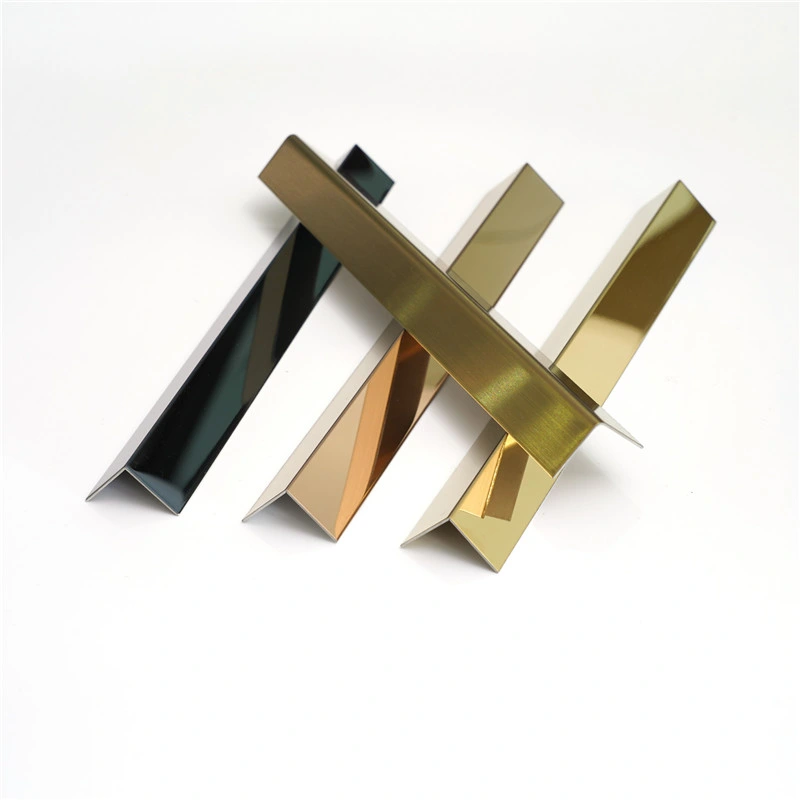 Wall Inlay Stainless Steel Decorative Strip TV Wall Flat Strip Gold Mirror or Hairline