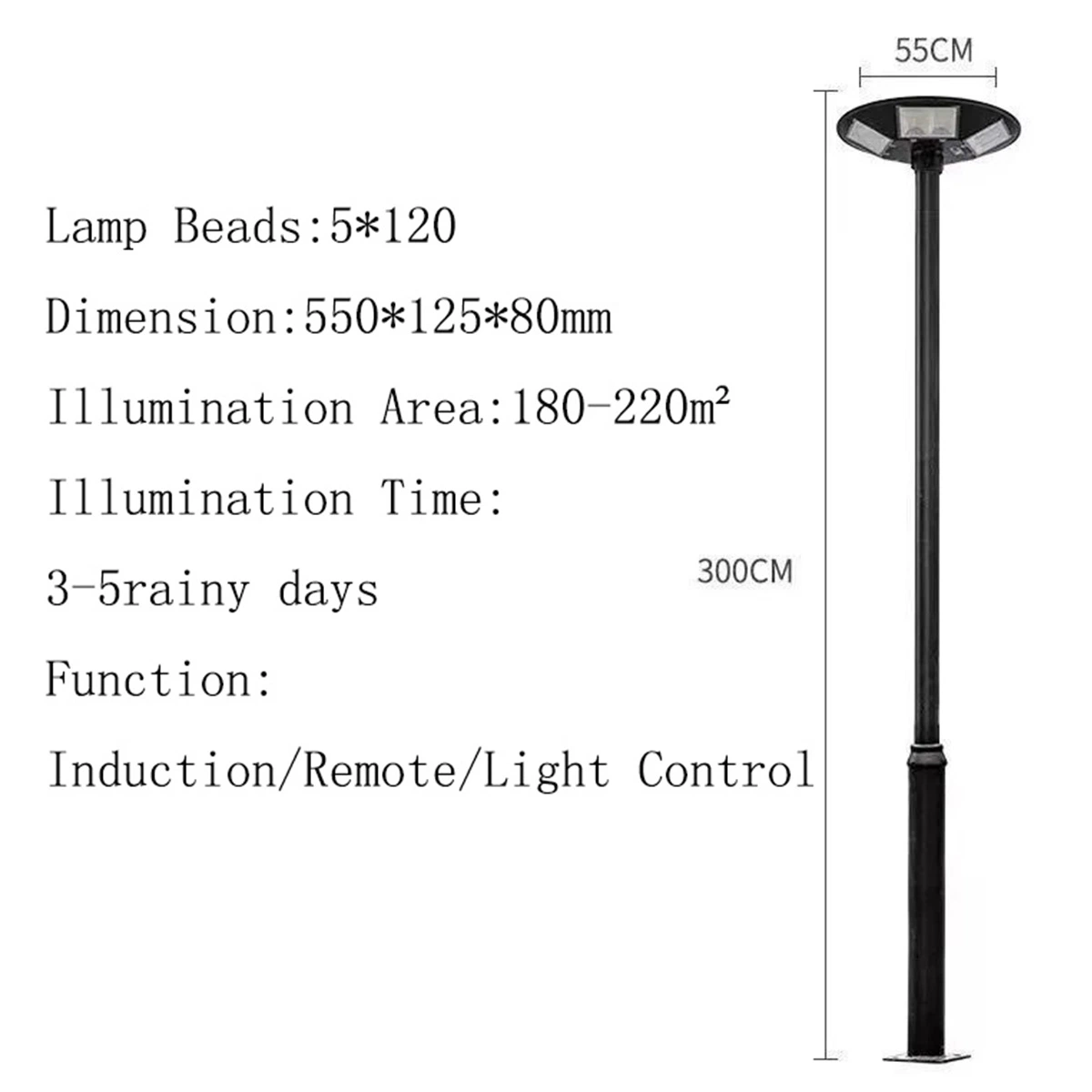 Best Factory Price Time Control Outdoor Lighting 60W Integrated All in One LED Solar Street Lamp