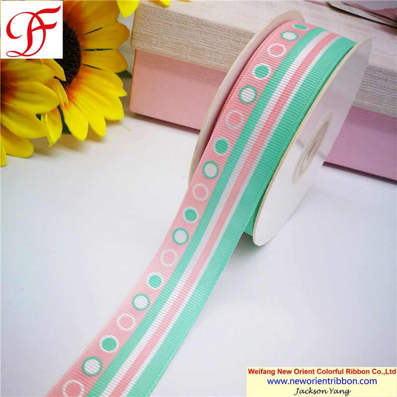 China Wholesale/Supplier 100% Polyester Grosgrain Ribbon with Printing for Gifts/Wedding/Wrapping/Party Decoration/Christmas/Packing/Garment/Bows