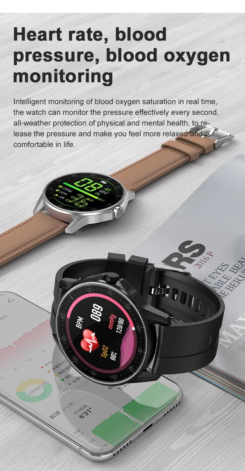 Men Women Android Ios Smartwatch Wristband 1.85" Screen Multifunction Health Tracking Sport Smart Watch