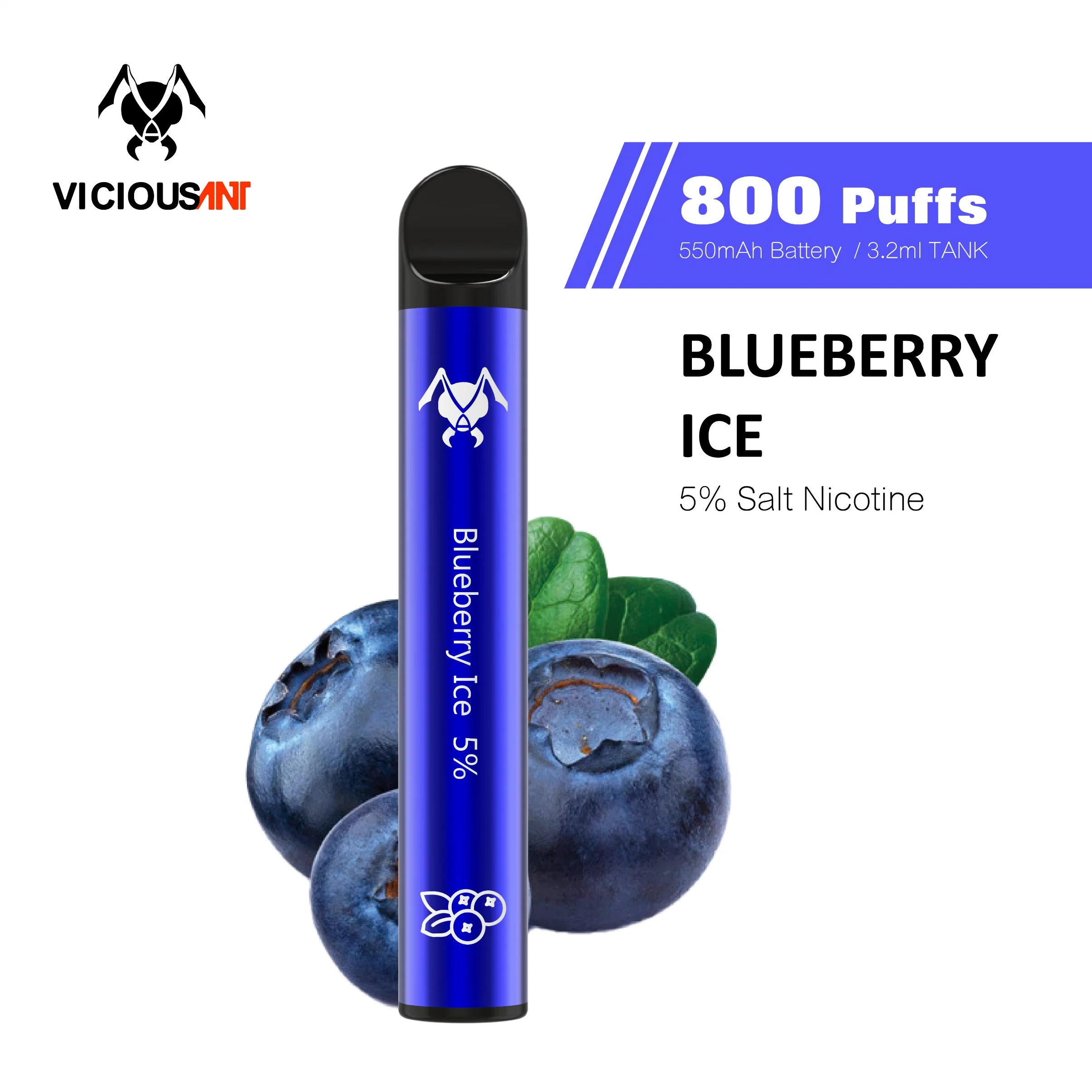 Hot Selling 3ml 800 Puffs Fruit Flavors Disposable/Chargeable vape Puff Vape Pen Vapor Wholesale/Supplier Price