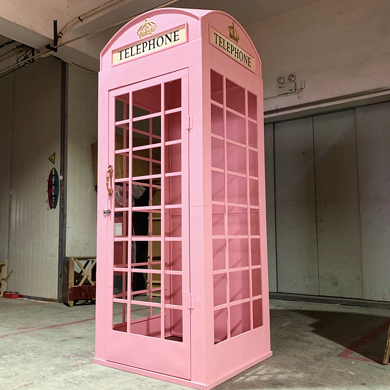 Wholesale/Supplier Customized Metal Red Mobile London Office Antique Telephone Booth for Sale